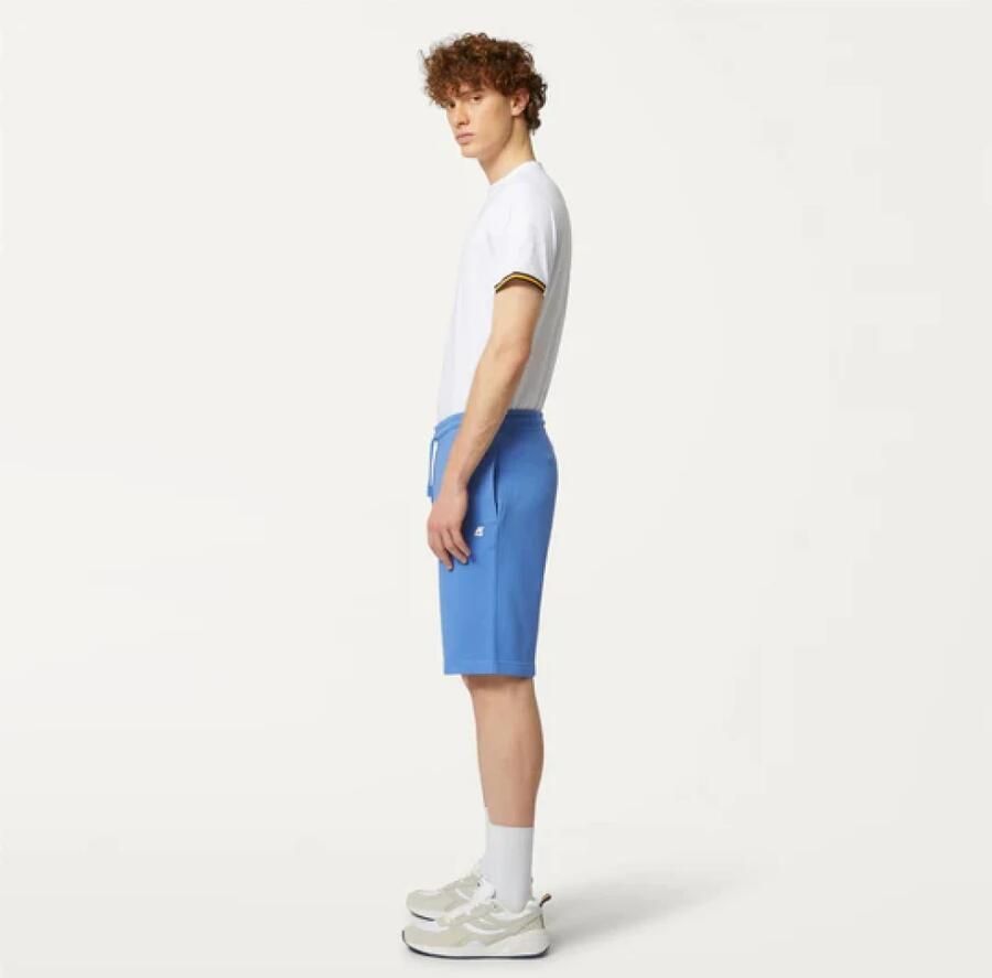 K-way Comfortabele Katoenen Shorts Blauw Heren - Foto 2