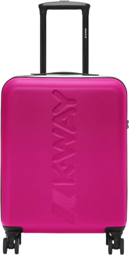 K-way Compacte roze trolley met uitschuifbaar handvat Pink Dames - Foto 3