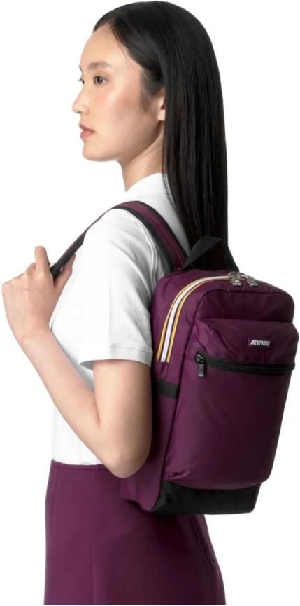 K-way Paarse Polyamide Rugzak met Meerdere Comparti ten Purple - Foto 3