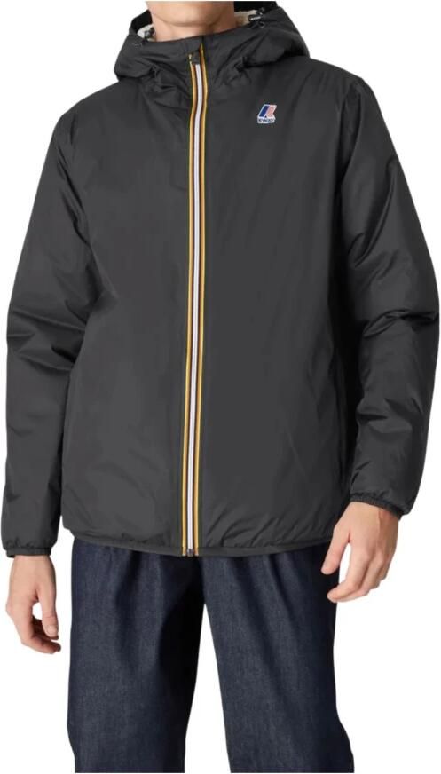 K-way Stijlvolle Zip-through Sweatshirt met Verstelbare Capuchon Black Heren - Foto 9