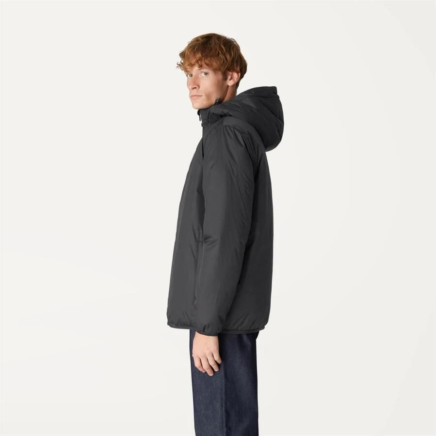 K-way Stijlvolle Zip-through Sweatshirt met Verstelbare Capuchon Black Heren - Foto 2