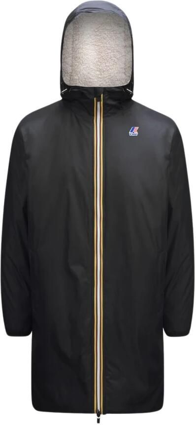 K-way Blijf warm en stijlvol met de zwarte pure unisex jas Black Heren