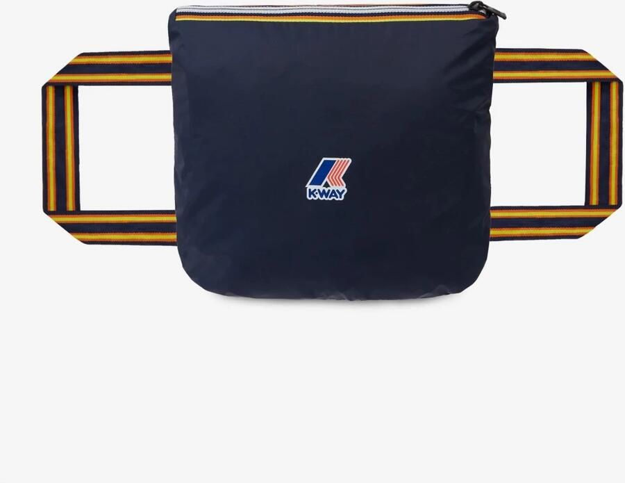 K-way Opvouwbare Lange Zwarte Windbreaker Jas Black - Foto 5