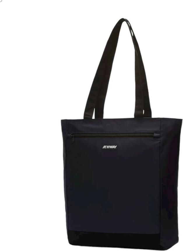 K-way Blauwe Polyester Handtas met Schouderbanden Blue - Foto 5
