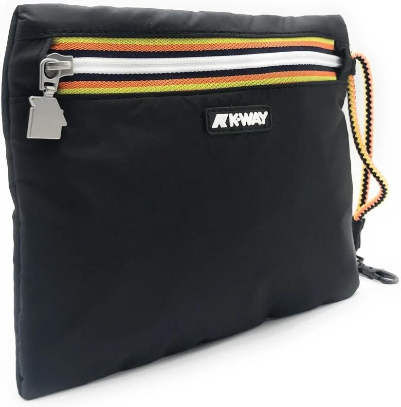 K-way Zwarte Nimes Beauty Case met Multicolor Rits Black Dames - Foto 2