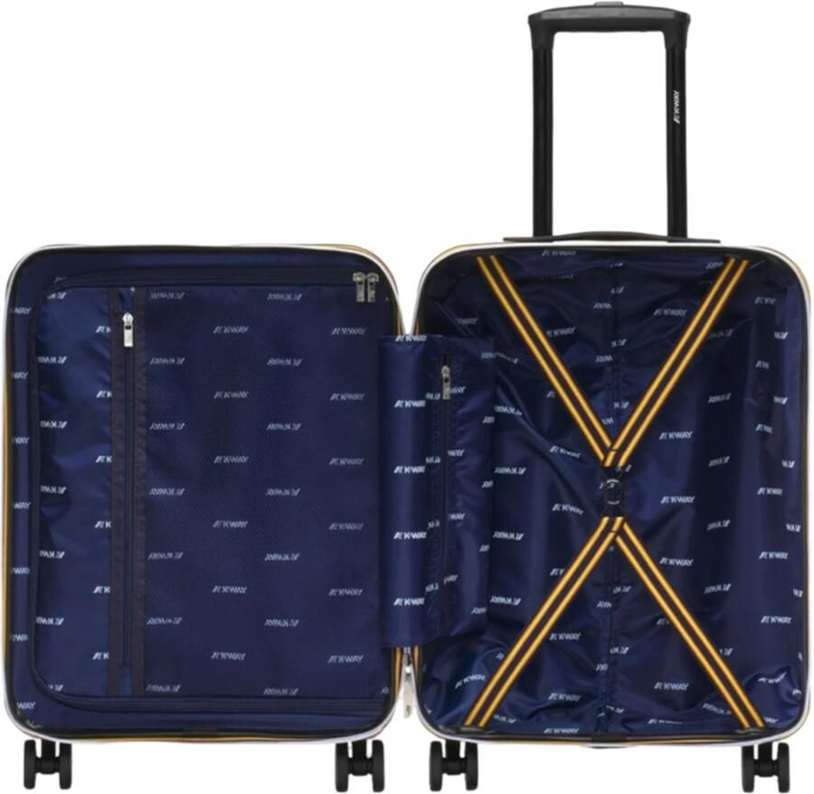 K-way Trendy Groene Cabin Bag met Maxi Logo en TSA-slot Green