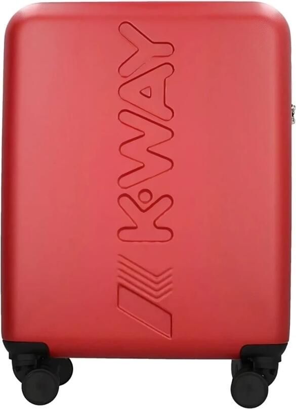 K-way Trendy Maxi Logo Handbagagekoffer voor Heren Rood Heren - Foto 9