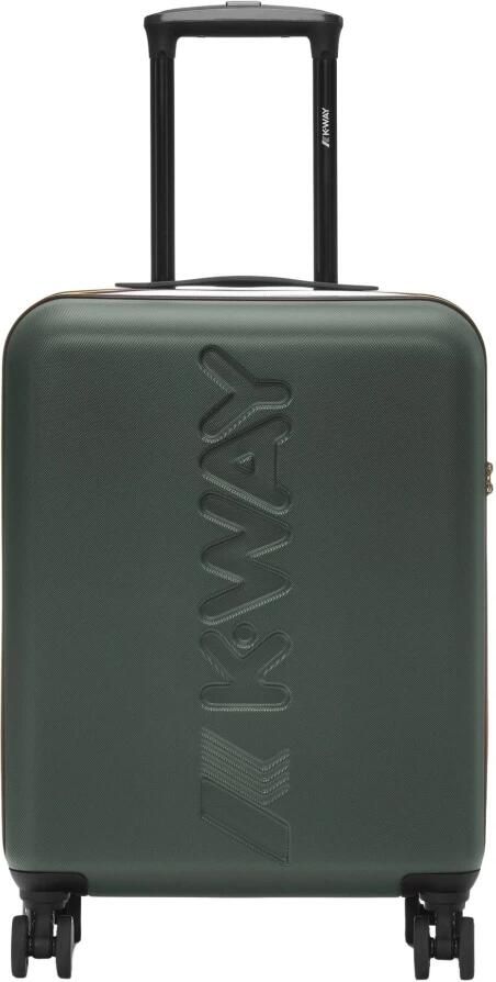 K-way Militaire handbagage met Maxi-logo en TSA-slot Green - Foto 4