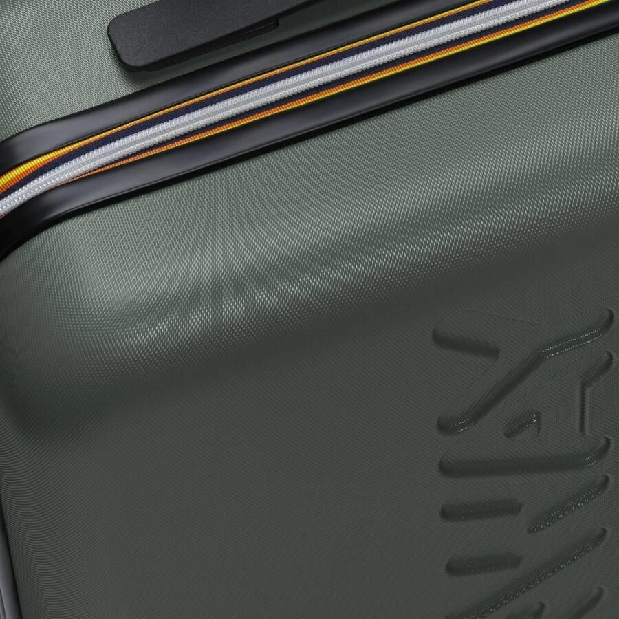 K-way Militaire handbagage met Maxi-logo en TSA-slot Green