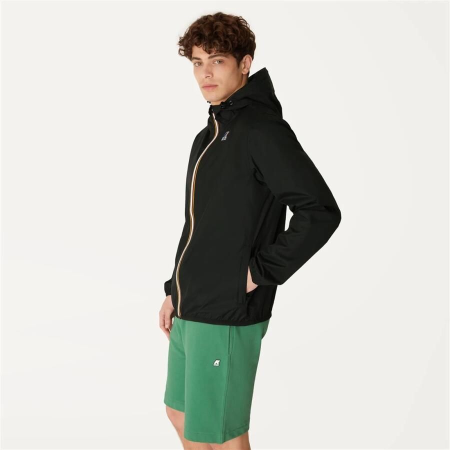 K-way Stijlvolle Zip-through Sweatshirt met Verstelbare Capuchon Black Heren - Foto 2