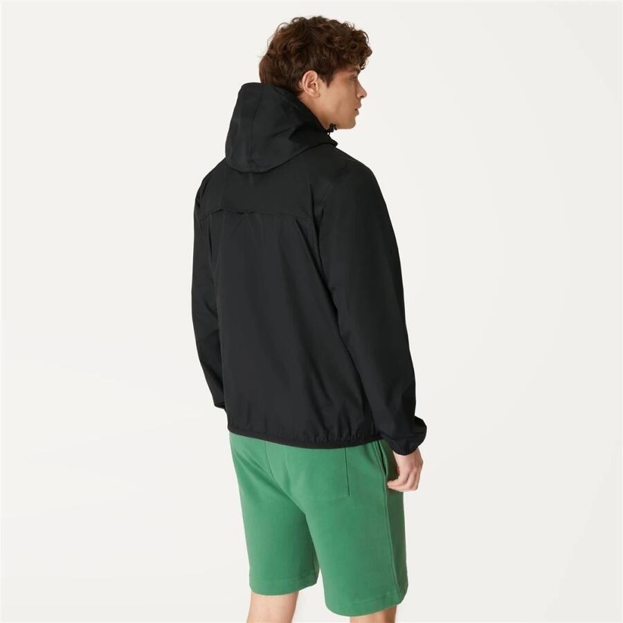 K-way Stijlvolle Zip-through Sweatshirt met Verstelbare Capuchon Black Heren - Foto 3