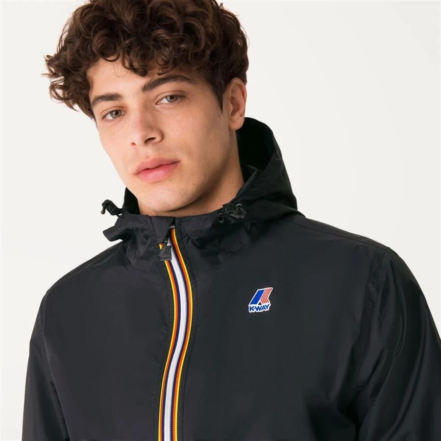 K-way Stijlvolle Zip-through Sweatshirt met Verstelbare Capuchon Black Heren - Foto 4