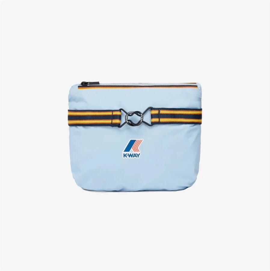 K-way Korte Unisex Windbreaker Beige Marineblauw of Khaki Blauw Dames - Foto 5