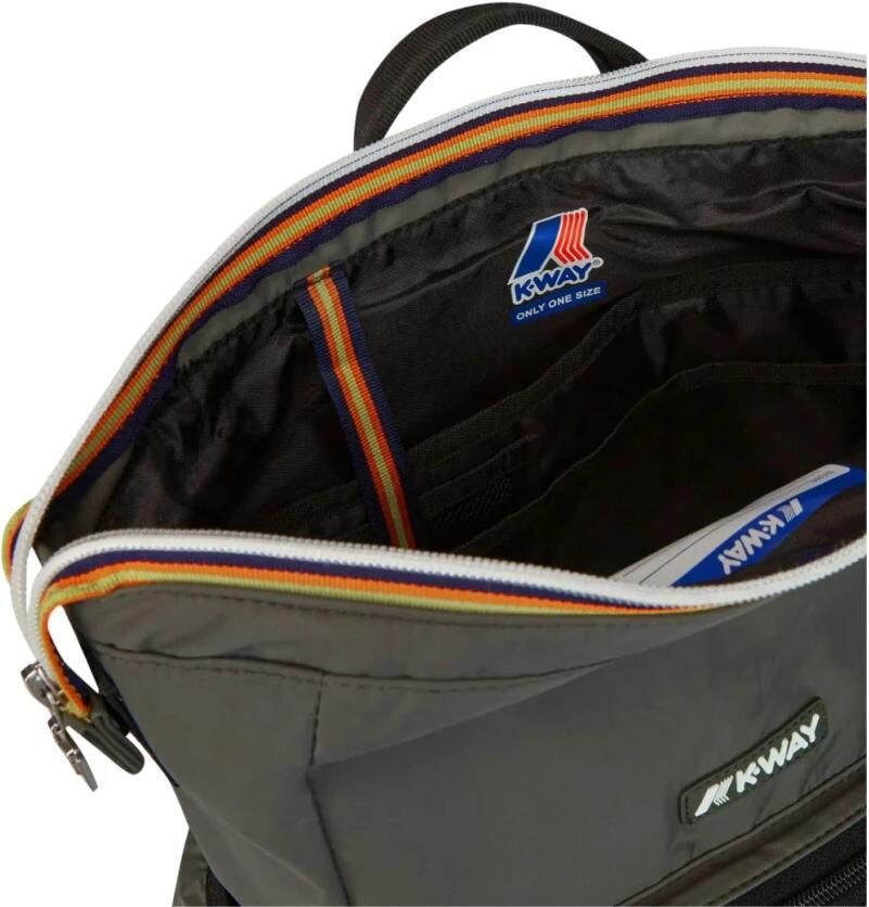 K-way Groene rugzak met meerdere comparti ten Green