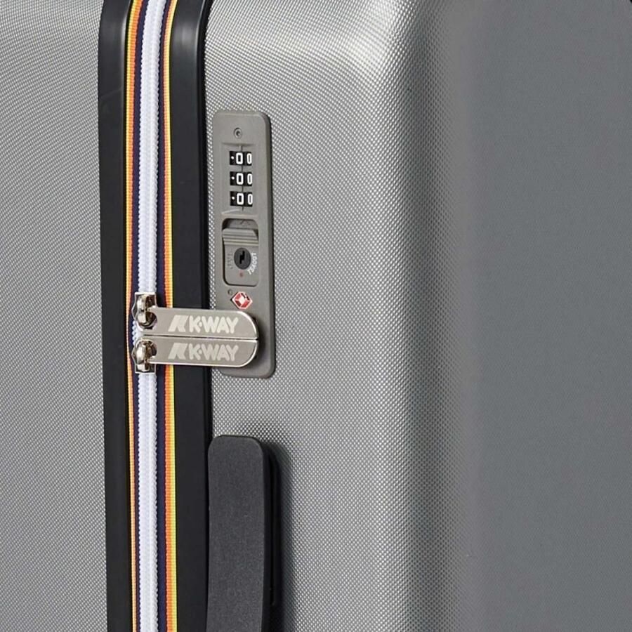 K-way Metallic Grey Cabin Trolley Gray Unisex