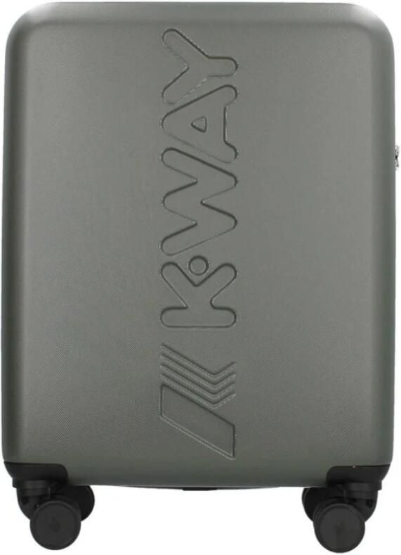 K-way Militaire handbagage met Maxi-logo en TSA-slot Green - Foto 7