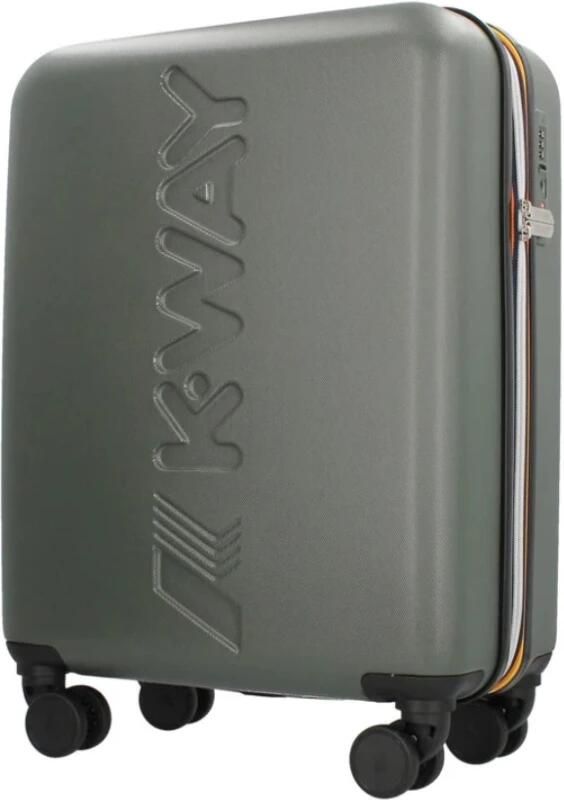 K-way Militaire handbagage met Maxi-logo en TSA-slot Green - Foto 4