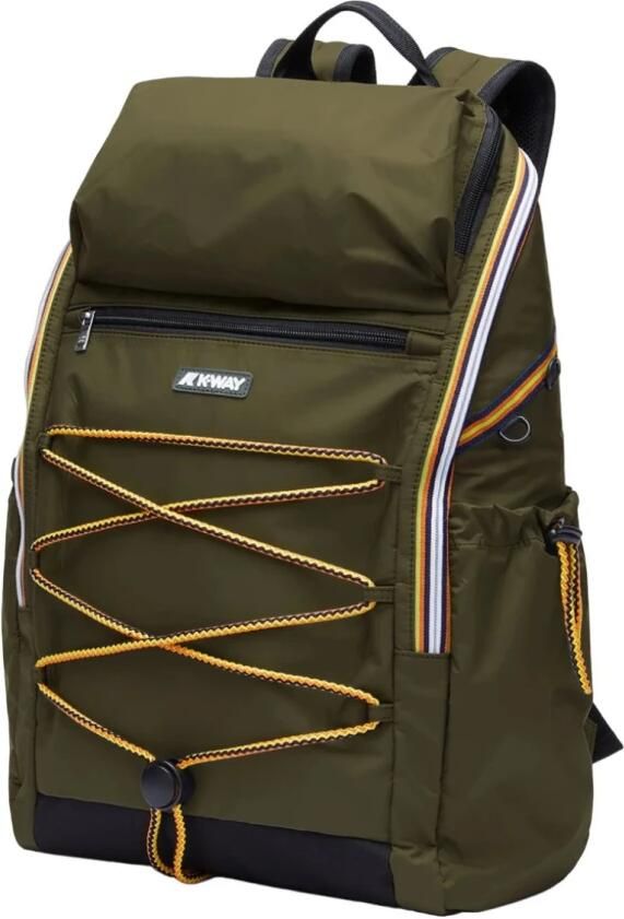 K-way Groene Rugzak met Waterafstotende Stof Green Unisex