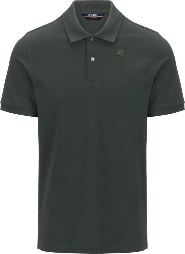 K-way Groen Katoenen Poloshirt voor Mannen Green Heren