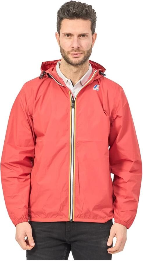 K-way Rode Lichtgewicht Hoodiejas Levrai Claude Red - Foto 5