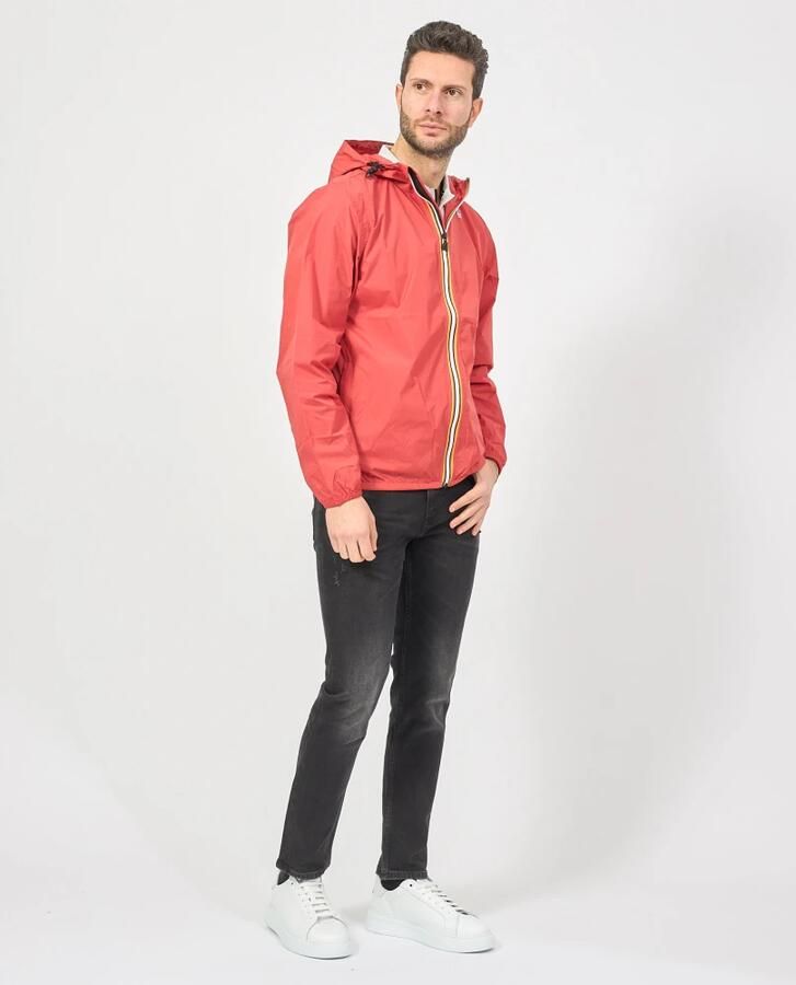 K-way Rode Lichtgewicht Hoodiejas Levrai Claude Red - Foto 2