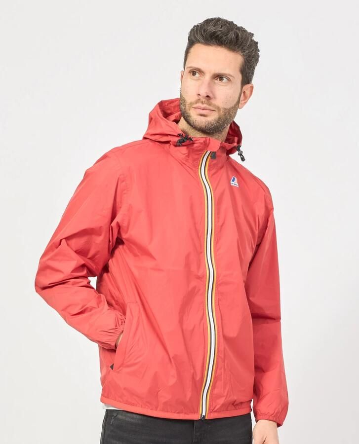 K-way Rode Lichtgewicht Hoodiejas Levrai Claude Red - Foto 3