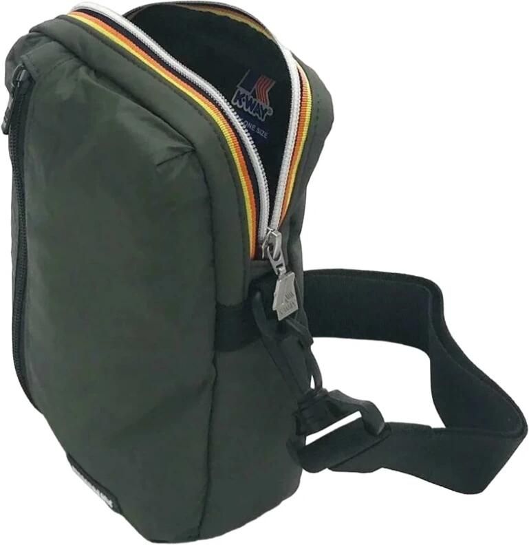 K-way Groene Polyamide Schoudertas met Verstelbare Band Green