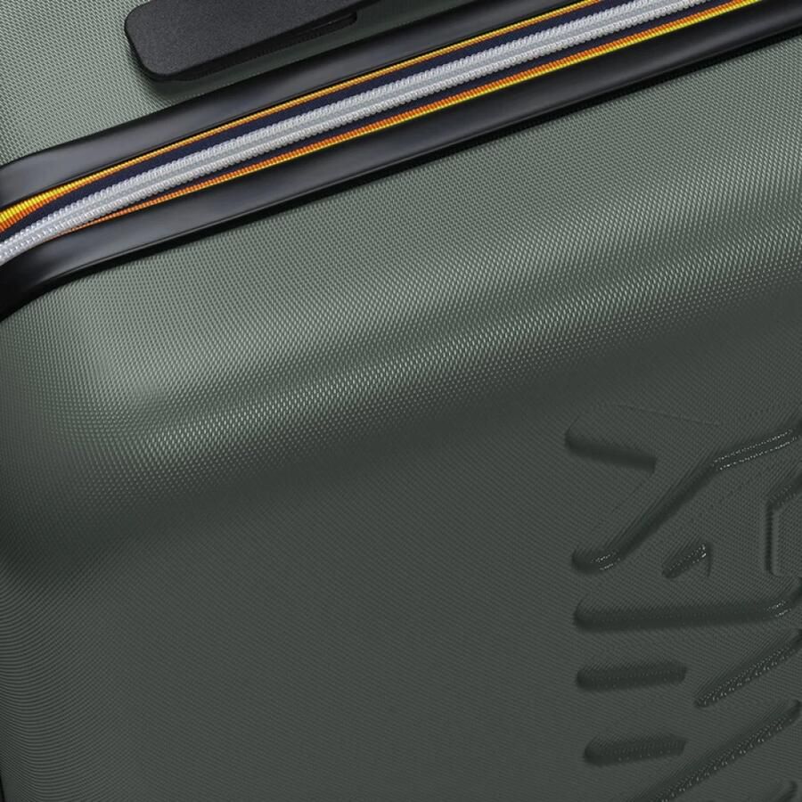 K-way Militaire handbagage met Maxi-logo en TSA-slot Green