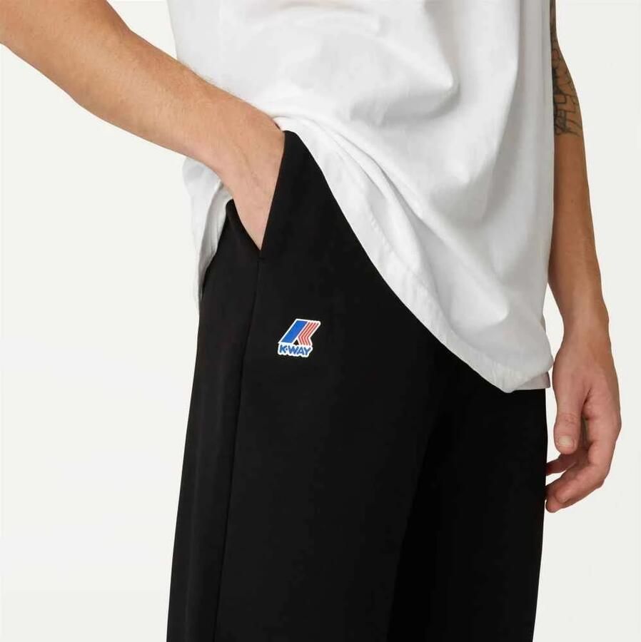 K-way Sportieve elastische taille sweatpants met manchetten Black Heren - Foto 2
