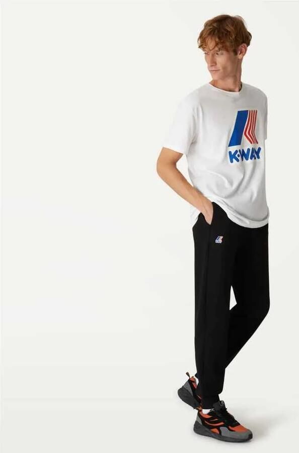 K-way Sportieve elastische taille sweatpants met manchetten Black Heren - Foto 5