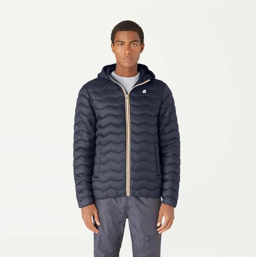 K-way Giacca Valentine Eco Warm con zip e cappuccio uomo K6115Gw Blue Depht Blauw Heren - Foto 2