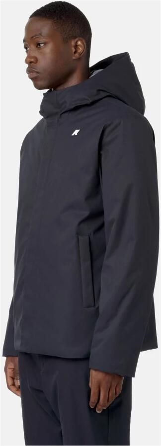 K-way Blauwe Waterdichte Winddichte Hooded Jas Blue Heren - Foto 5