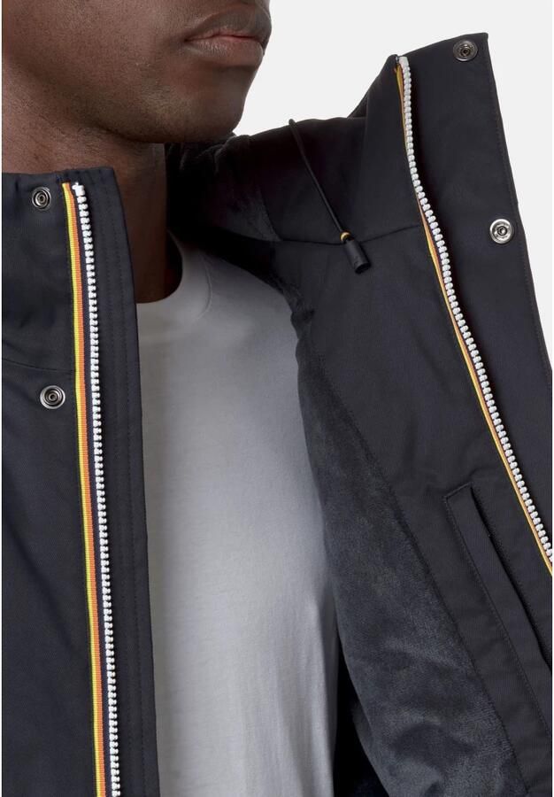 K-way Blauwe Waterdichte Winddichte Hooded Jas Blue Heren - Foto 2