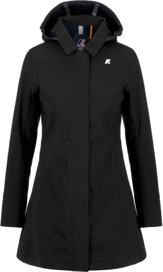K-way Stijlvolle Polyesterjas Black Dames