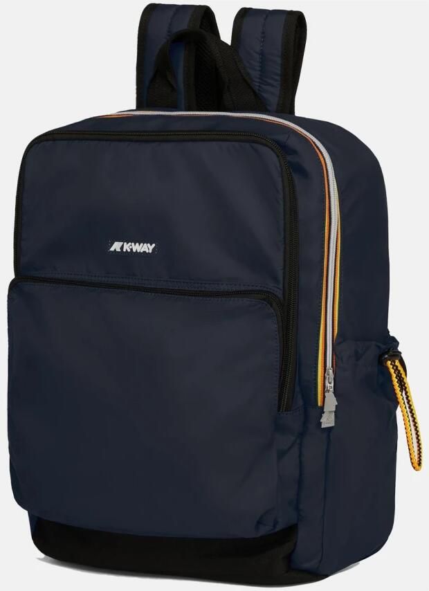 K-way Blauwe Nylon Rugzak met Meerdere Comparti ten Blue Unisex - Foto 4