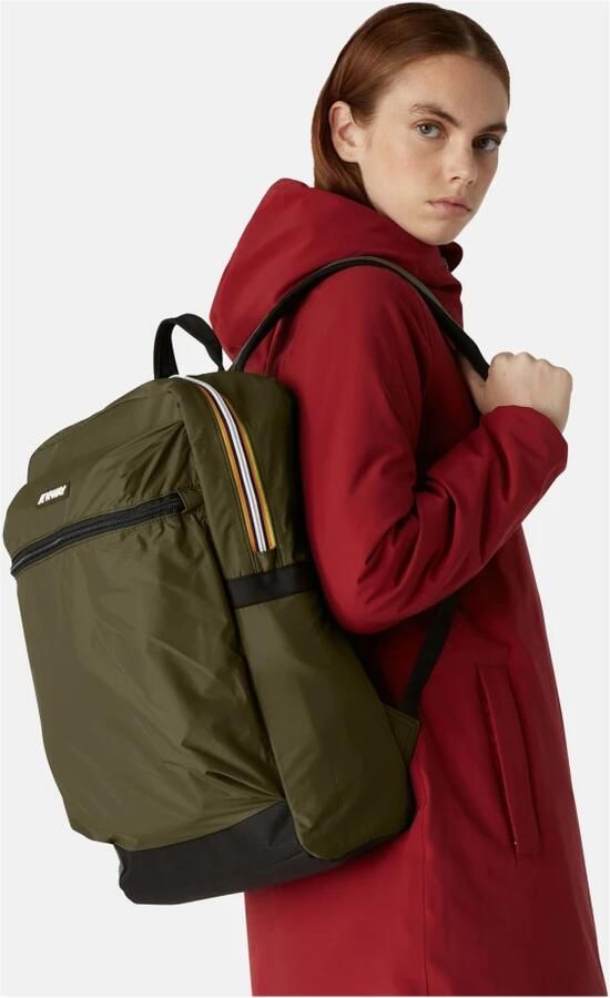K-way Stijlvolle Rugzak voor Dagelijks Gebruik Green Unisex - Foto 6