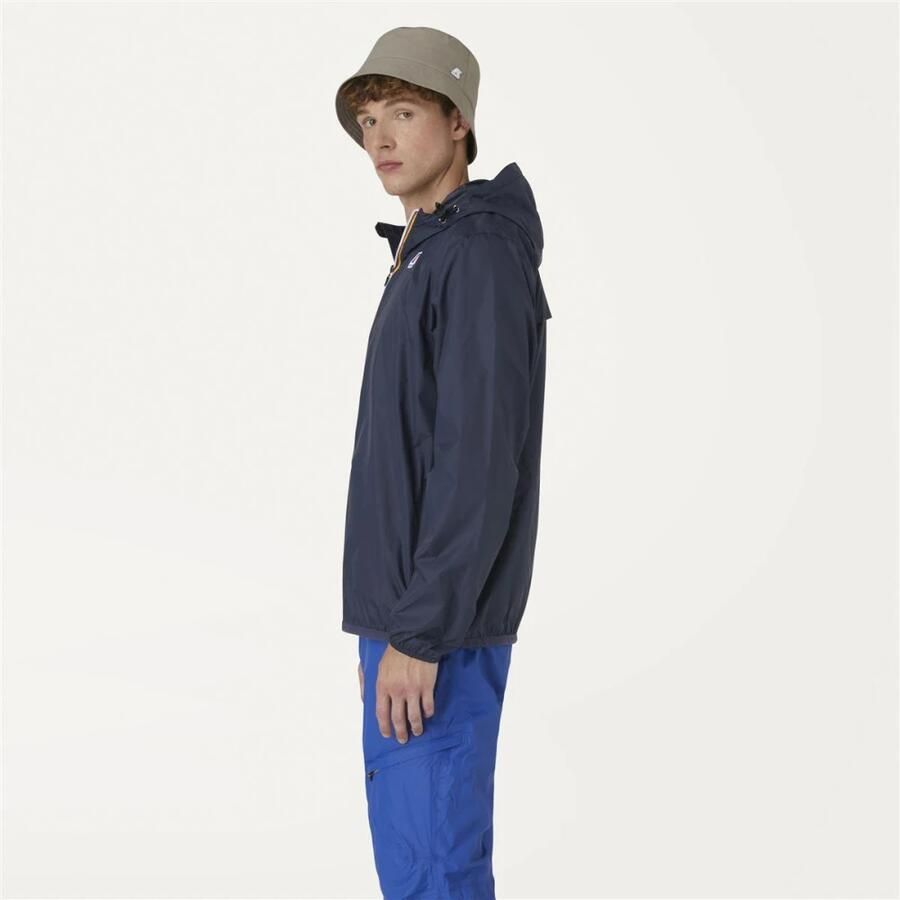 K-way Waterdichte Ripstop Winddichte Ademende Jas Blauw Blue Heren - Foto 5