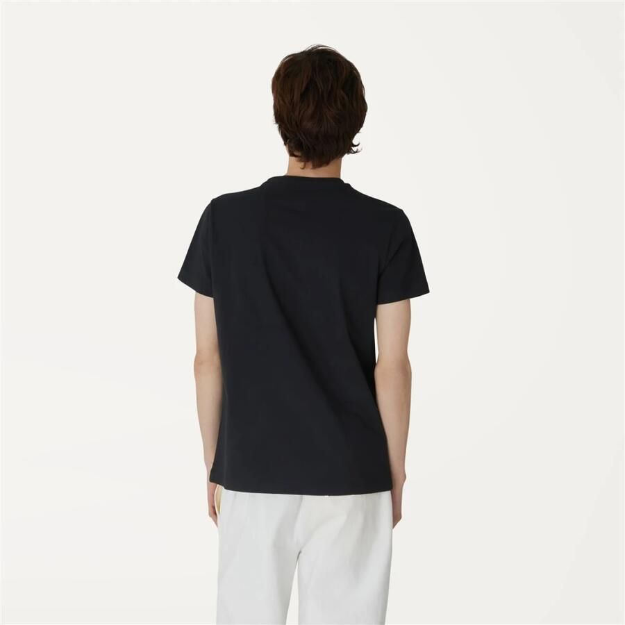 K-way Zwart Katoenen Bedrukt Logo T-Shirt Black Heren - Foto 2