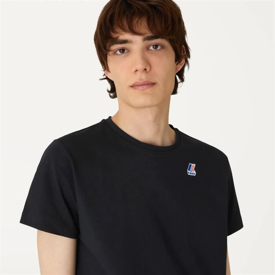 K-way Zwart Katoenen Bedrukt Logo T-Shirt Black Heren - Foto 4