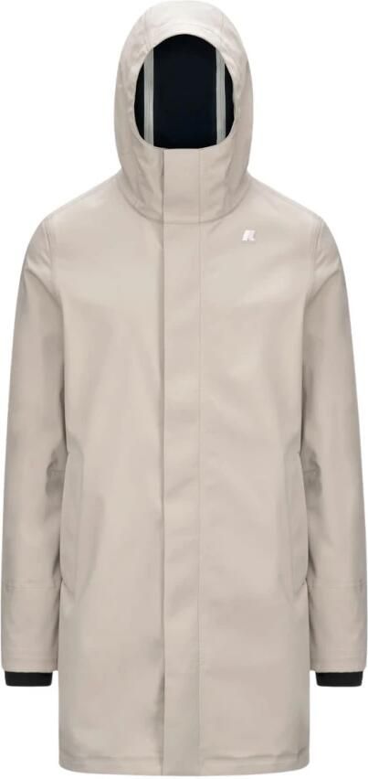 K-way Thomas Bonded Lange Jas Beige Heren