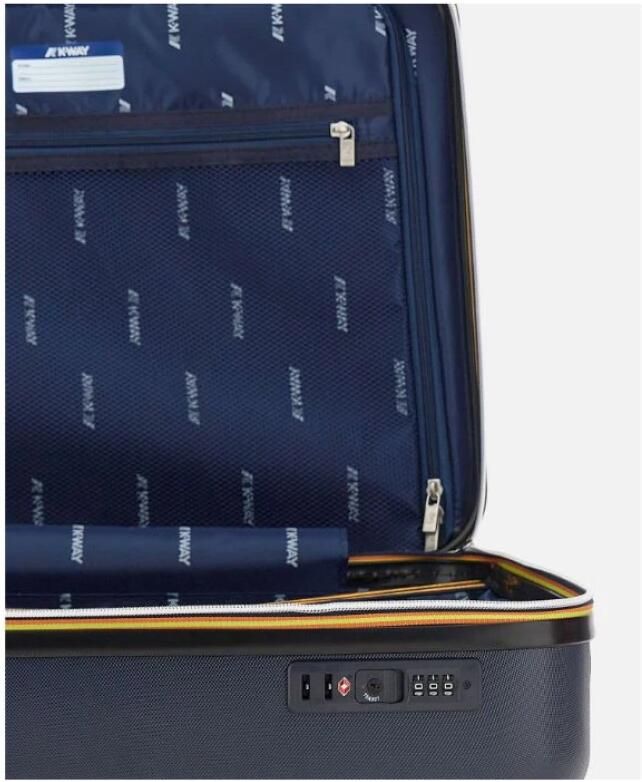 K-way Trendy handbagagekoffer met Maxi-logo en TSA-slot Blauw Heren - Foto 2