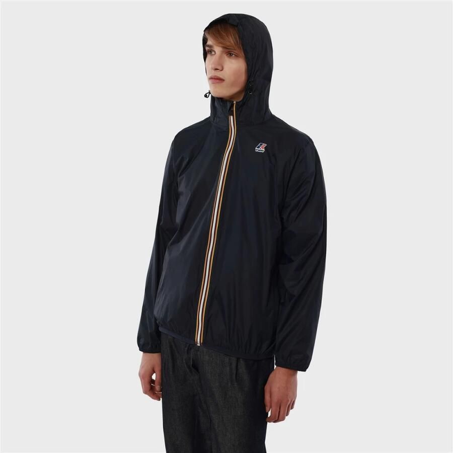 K-way Waterdichte Ripstop Winddichte Ademende Jas Blauw Blue Heren