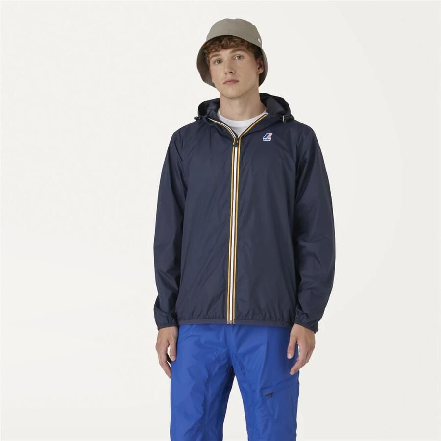 K-way Waterdichte Ripstop Winddichte Ademende Jas Blauw Blue Heren - Foto 2