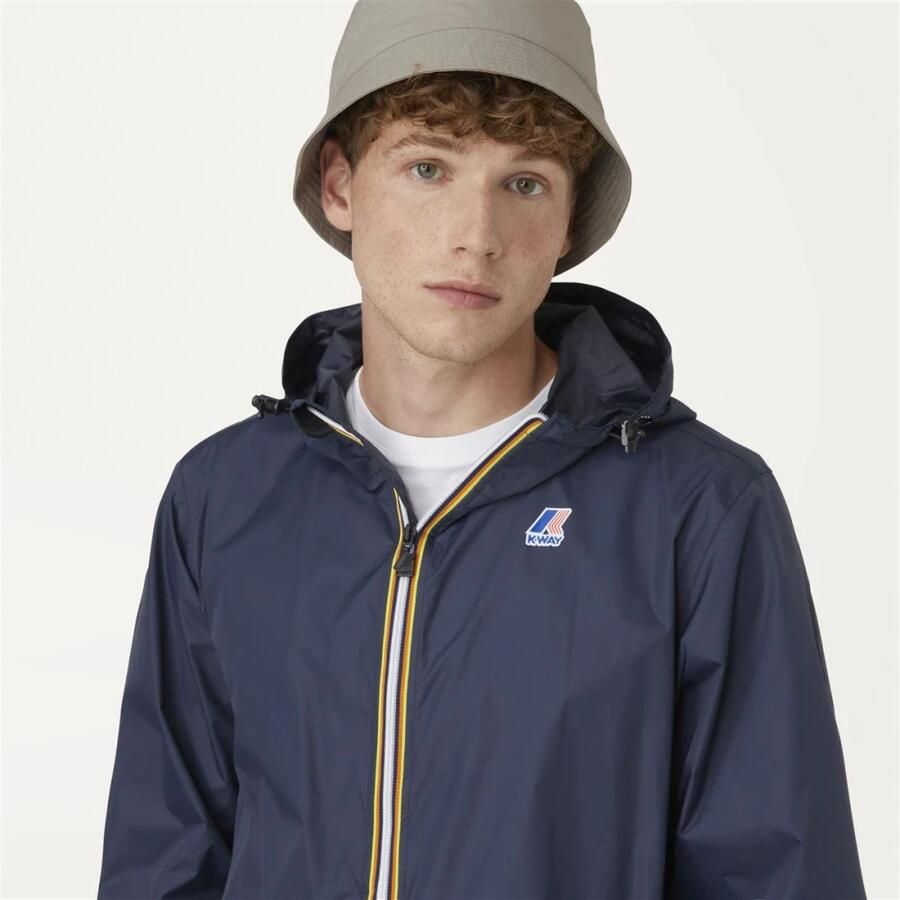 K-way Waterdichte Ripstop Winddichte Ademende Jas Blauw Blue Heren - Foto 4
