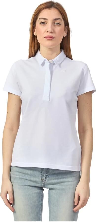 K-way Witte Polo T-shirt Amedea White Dames - Foto 6