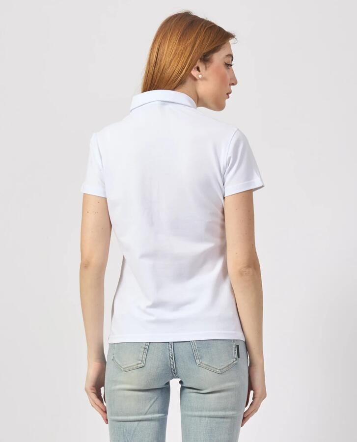 K-way Witte Polo T-shirt Amedea White Dames - Foto 5