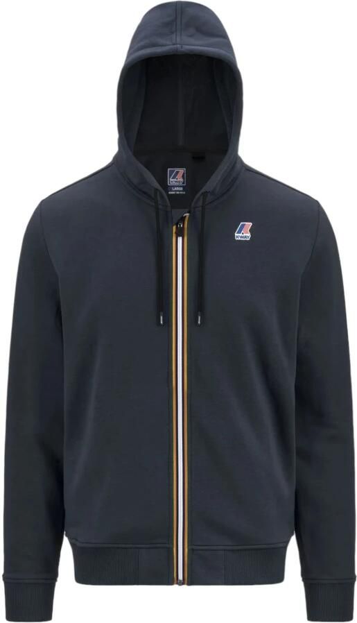 K-way Stijlvolle Zip-Through Sweatshirt voor Heren Blauw Heren