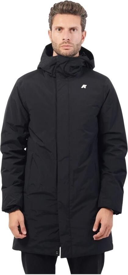 K-way Zwarte Lange Herenjas Thomas Warm Black Heren - Foto 6