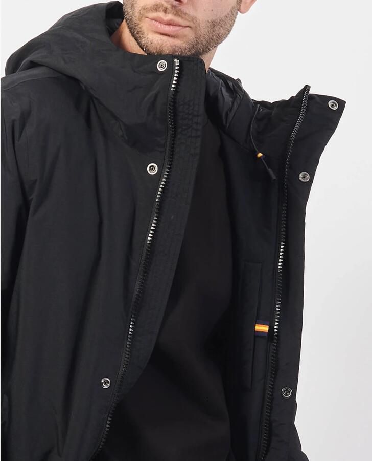 K-way Zwarte Lange Herenjas Thomas Warm Black Heren