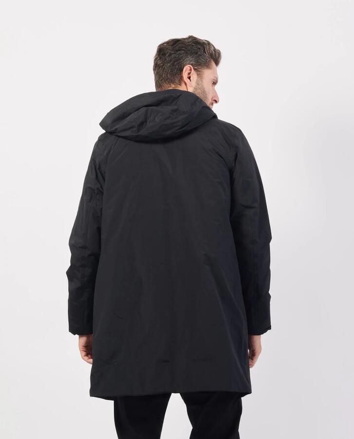 K-way Zwarte Lange Herenjas Thomas Warm Black Heren - Foto 4